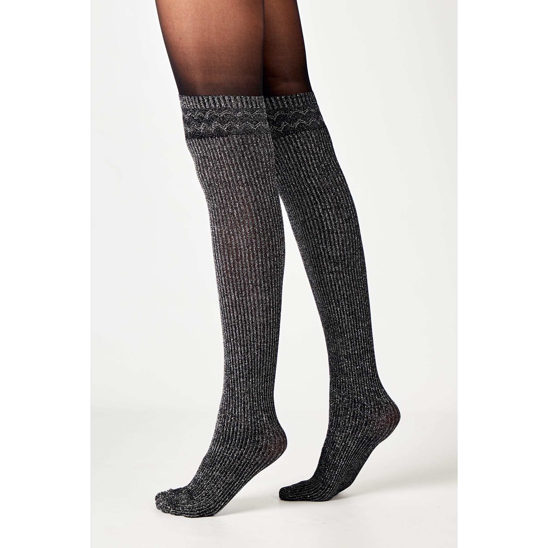 Collant à paillettes sales