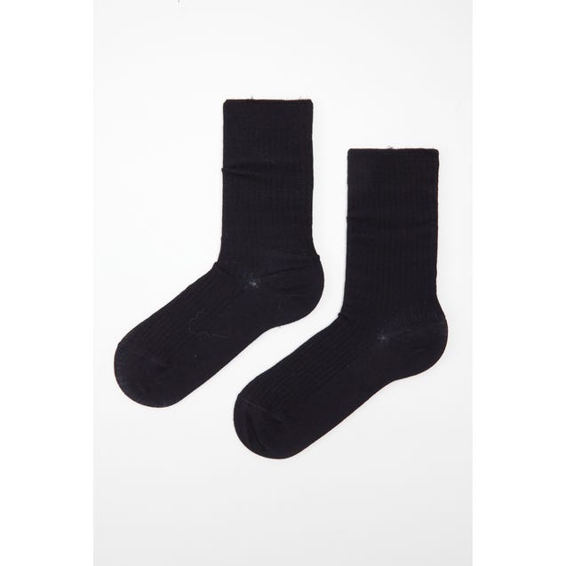 Wollen sokken met ribbeltjes