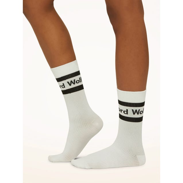 Chaussettes côtelées avec logo - Wolford