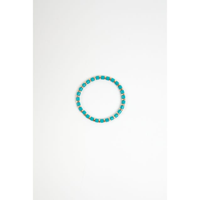 Bracelet élastique avec perles rondes