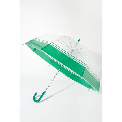 Transparante paraplu gekleurde boord