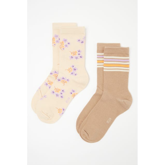 2-pack de chaussettes avec fleurs pour enfants - inSua