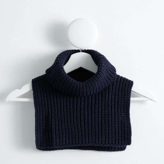 Col roulé en tricot épais pour enfants