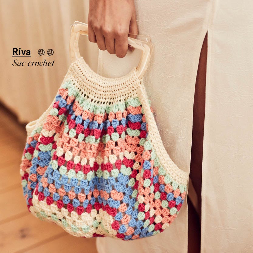 Riva: instructions sac crocheté