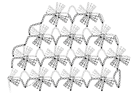 patron fleurs crochetées diminutions