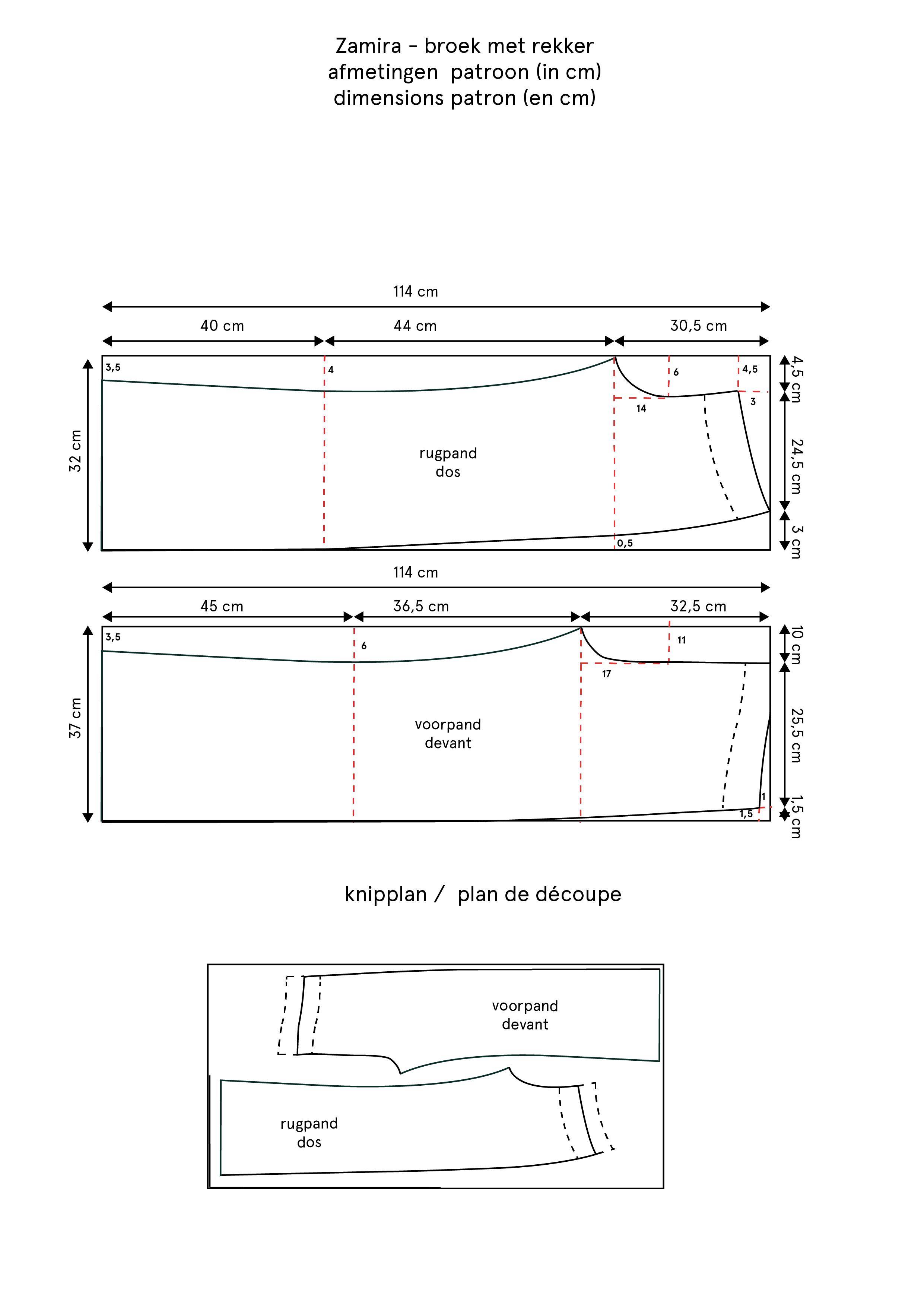 zamira technische tekening