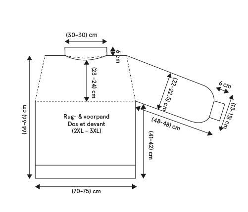 technische tekening Trixie 2XL - 3XL